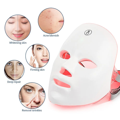 7-Color Wireless LED Mask – Anti-Aging & Acne